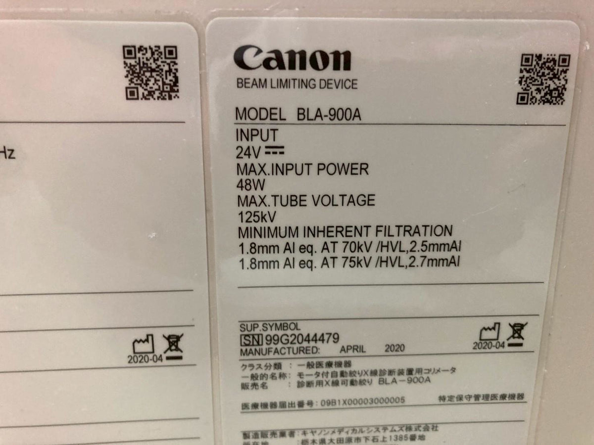 2020 Canon Alphenix Angiography System