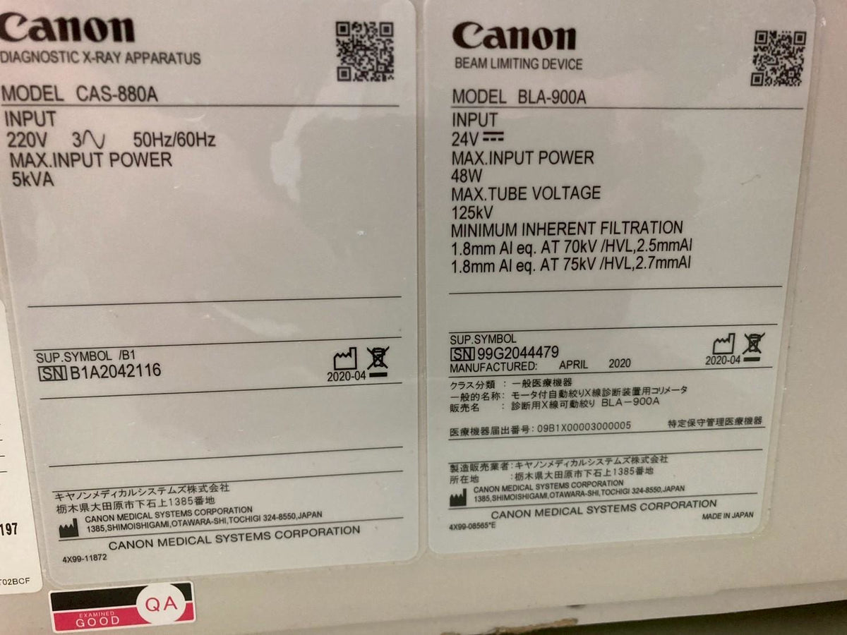 2020 Canon Alphenix Angiography System