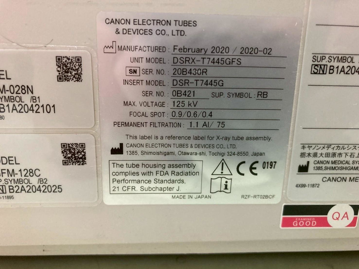 2020 Canon Alphenix Angiography System