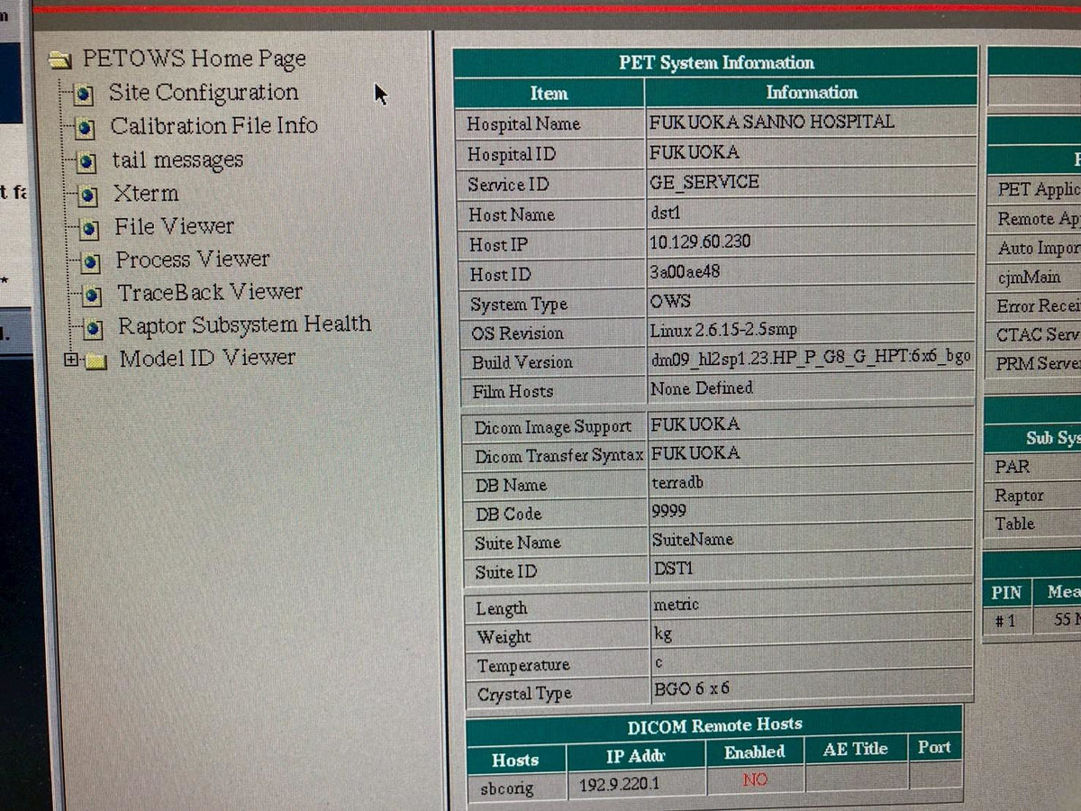 2009 GE Discovery ST PET/CT System