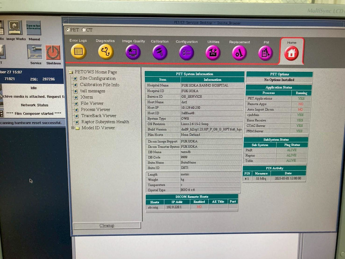 2009 GE Discovery ST PET/CT System